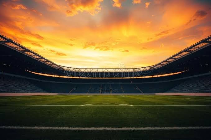 Empty NFL Stadium at dusk